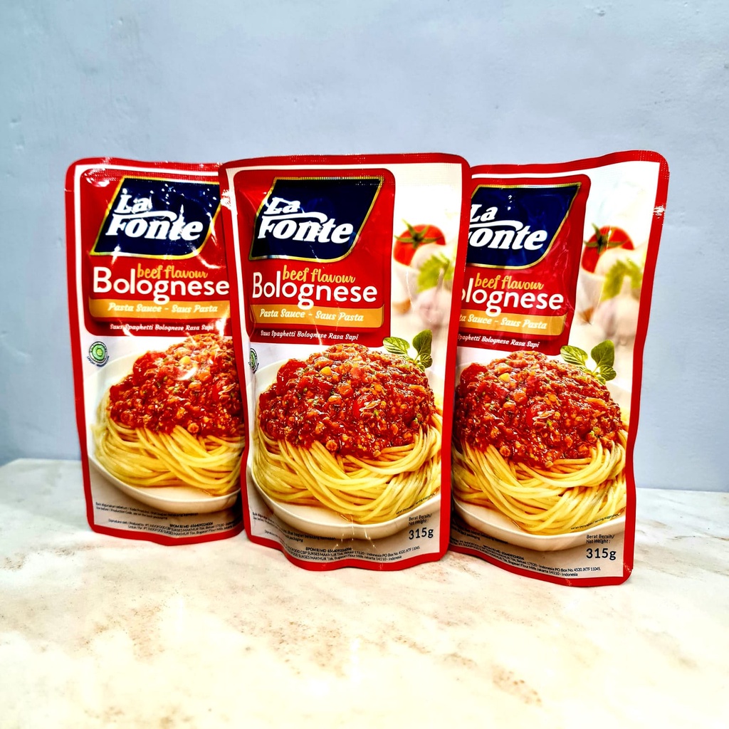 (JSO) La fonte Saus Bolognese 315gr / pasta sauce la fonte / la fonte bolognese