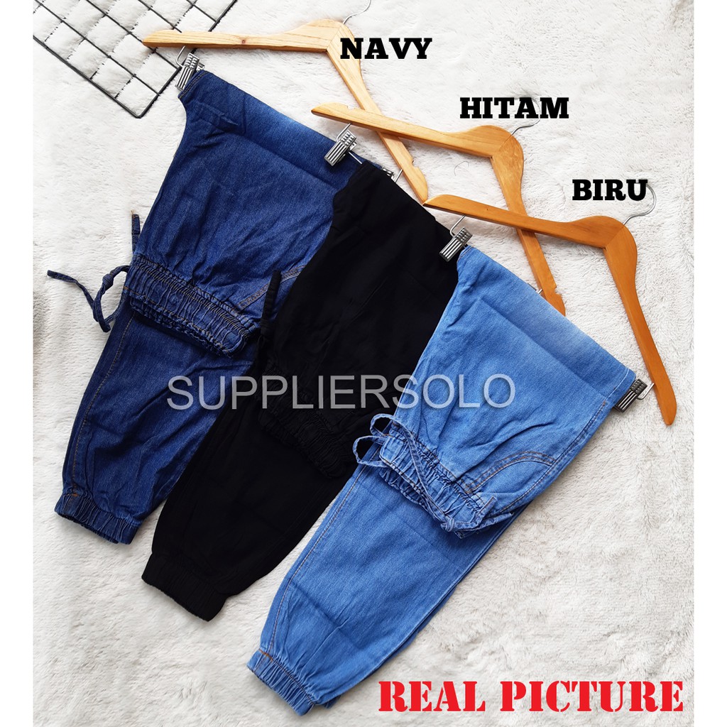 JOGGER JEANS STANDART XL DAN JUMBO XXL 75KG MUAT