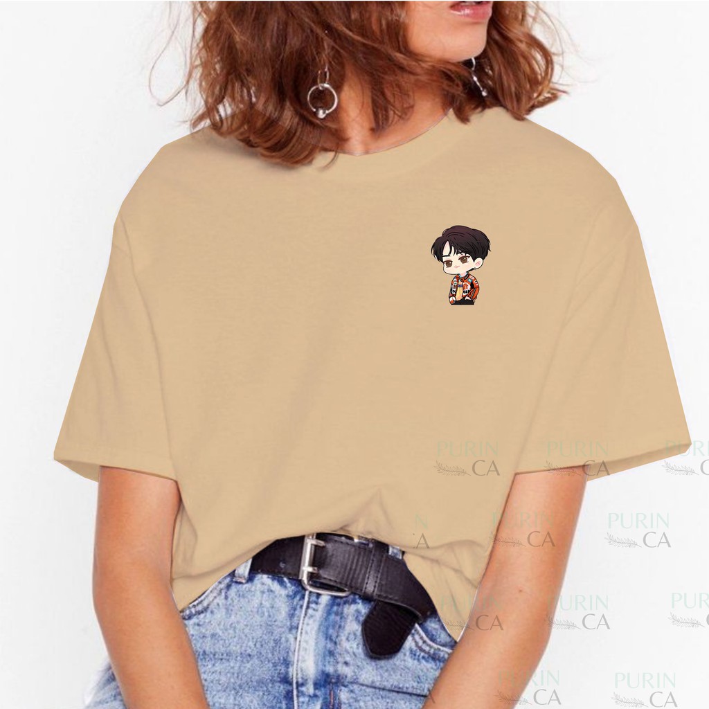 Baju Kaos Wanita NCT 127 Johnny Cute Cartoon