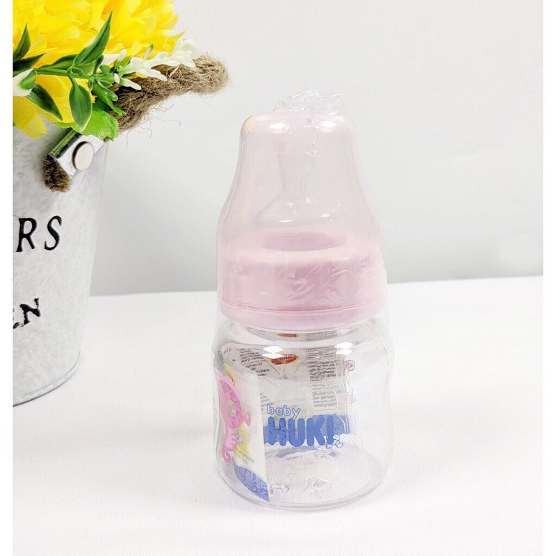 Botol Susu Bayi Huki Kecil 60ml/BOTOL SUSU BAYI Dot Gepeng MULTIFUNGSI BAHAN 100%ECO-FRIENDLY(RAMAH LINGKUNGAN)