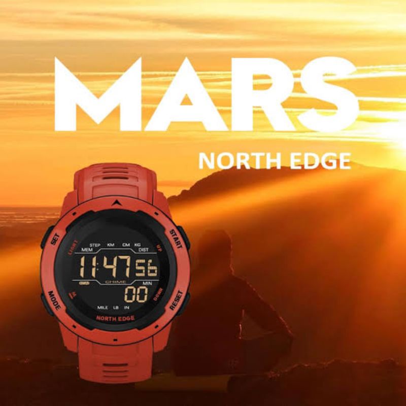 Jam Tangan_North_Edge Mars_Smart_Wartch_Jam Tangan_Pintar_Semakin_Pintar Jam Tangan Model 8100 Jam Tangan Waterproof