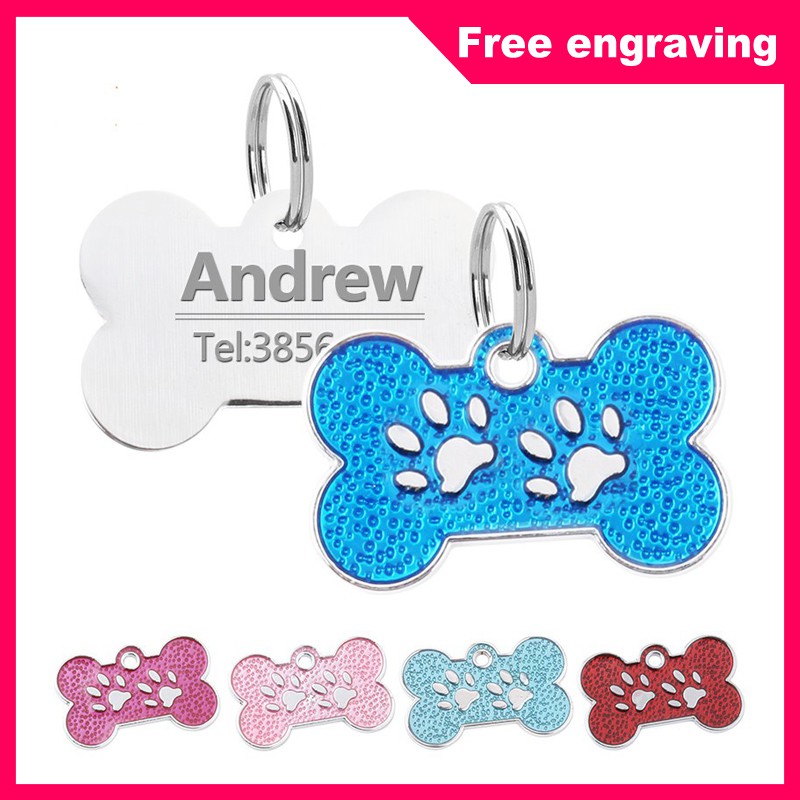 Liontin Kalung Anjing / Kucing Bahan Stainless Steel