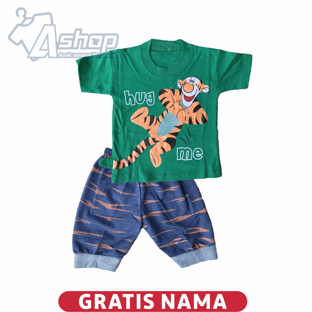 Baju Bayi Motif Tiger 0-12 Bulan