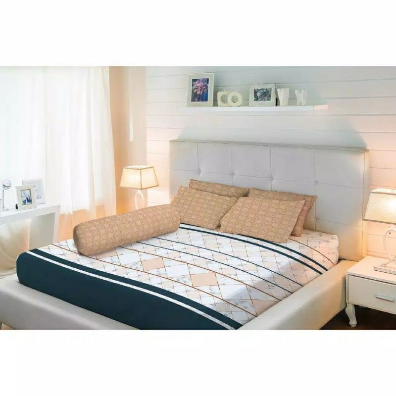 SPREI VALLERY QUINCY PRINT UK. 180X200 TINGGI 30CM, 160x200 TINGGI 30CM, SINGLE 120x200 TINGGI 30CM