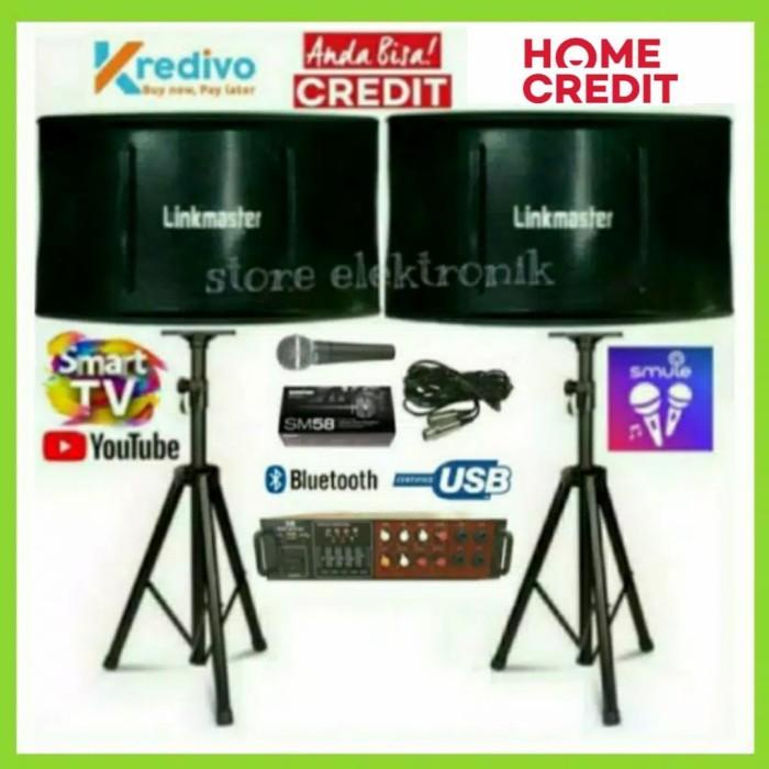 Sound / Paket Karaoke Sound System Linkmaster 10 Inc Upgrade Ampli Mixer Power