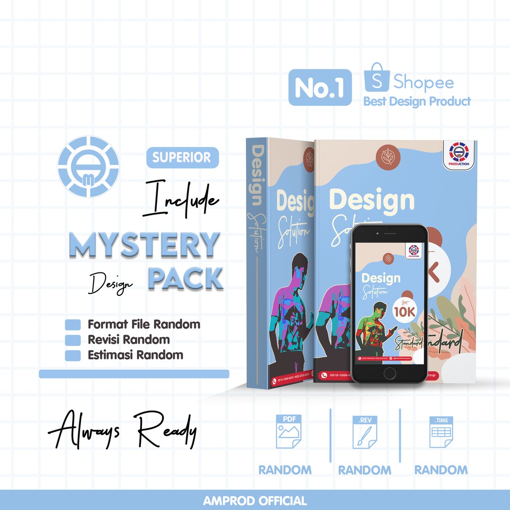 Jasa Desain Logo, Kartu Nama, Brosur, Kemasan,Sertifikat Paket Mystery Pack