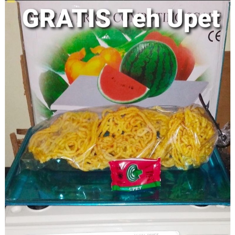 

Kerupuk mie isi 8 matang khas cirebon GRATIS teh upet