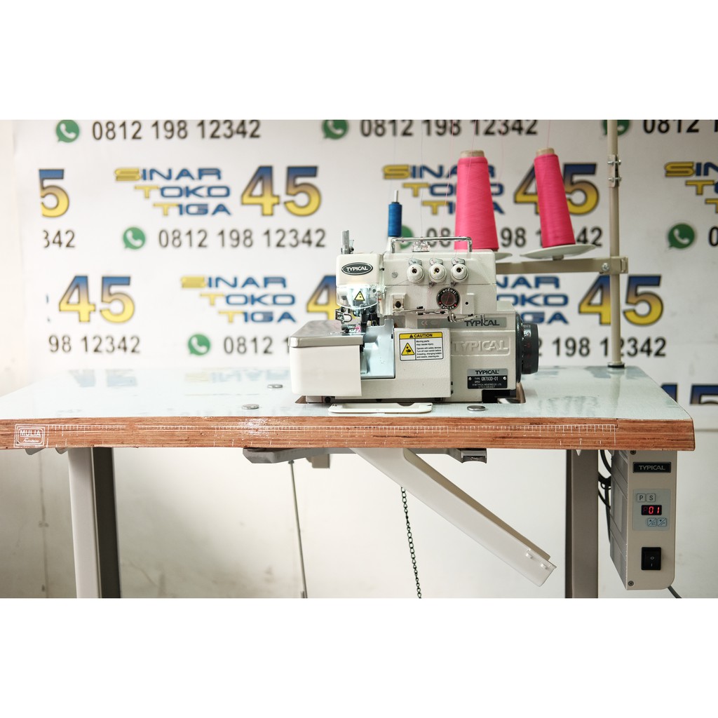 TYPICAL NECI GN 793D SERVO MESIN JAHIT TEPI HIJAB KERUDUNG NECCI GN793D GN 793 D HIGH SPEED KONVEKSI