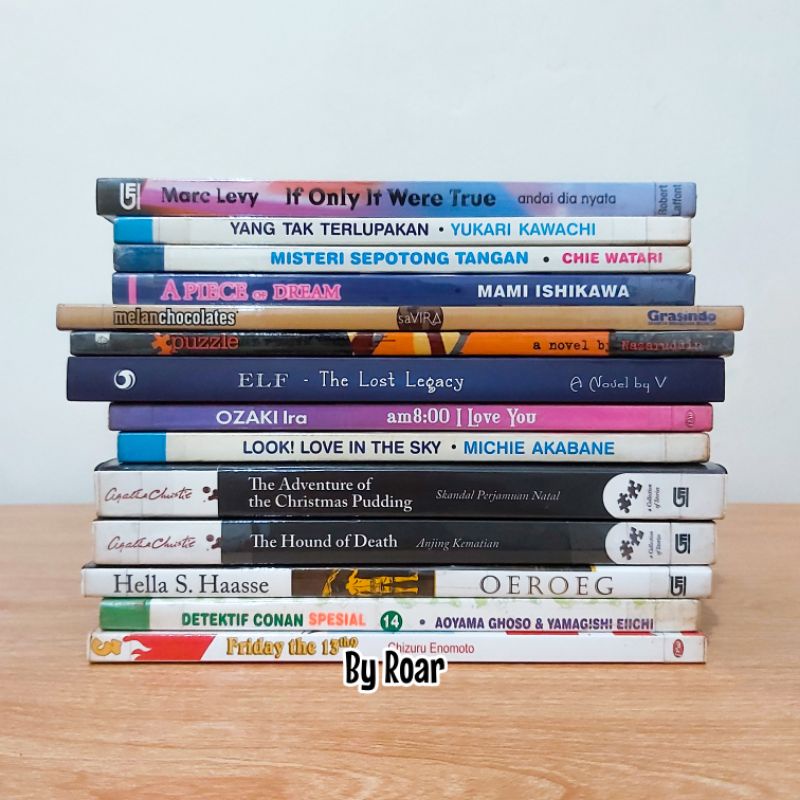 (PRELOVED) Buku / Novel / Komik / Buku cerita anak dewasa / Doraemon / Agatha Christie