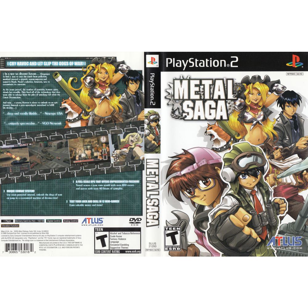 Kaset PS2 Game Metal Saga