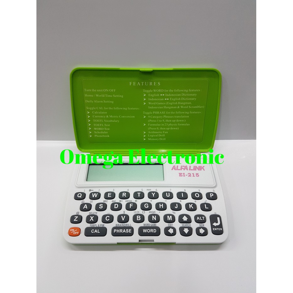 

Alfalink EI 215 - Kamus Elektronik Alfalink EI-215