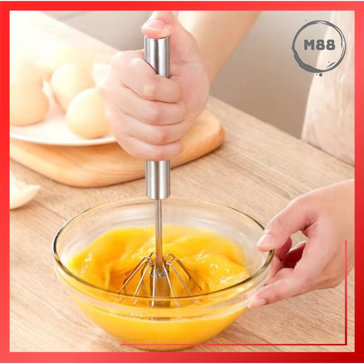 MARKAS88 Pengocok Telur Otomatis Kocokan Telur Automatic Stainless Steel Mixer Telur Egg Beater