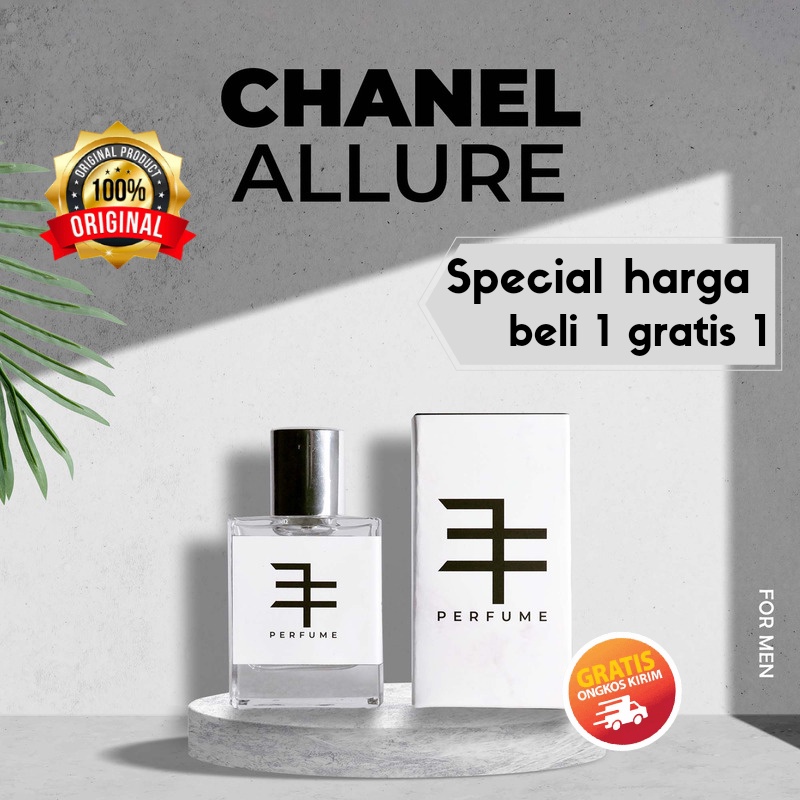 PARFUME 3F PARFUM PRIA CHANEL ALLURE TAHAN LAMA 24 JAM ORIGINAL | PARFUM PEMIKAT WANITA MURAH