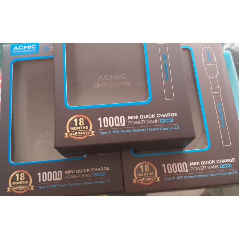 Power Bank ACMIC P10 Pro 10000 mAh Original