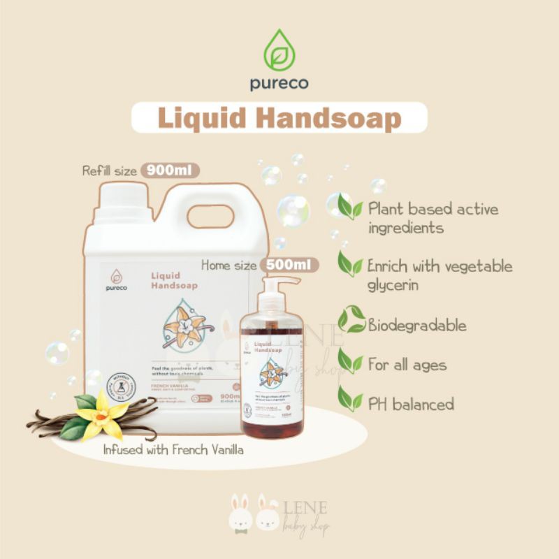 Pureco Liquid Handsoap Refill Size 900ml