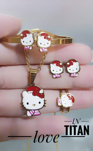 Titanium set peehiasan anak 2401g