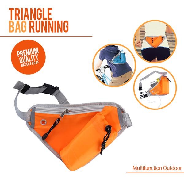 Tas slempang segitiga traveling running bags fashion tas pinggang multifungsi selempang shoulder bag