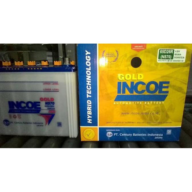 Aki mobil Toyota Kijang LGX NS70 Incoe Gold aki basah