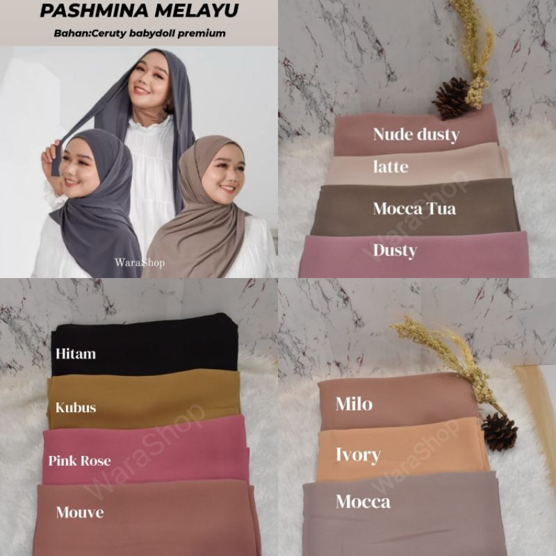 PASHMINA CERUTY MALAYSIA | PASHMINA CERUTY INSTAN | PASHMINA TALI