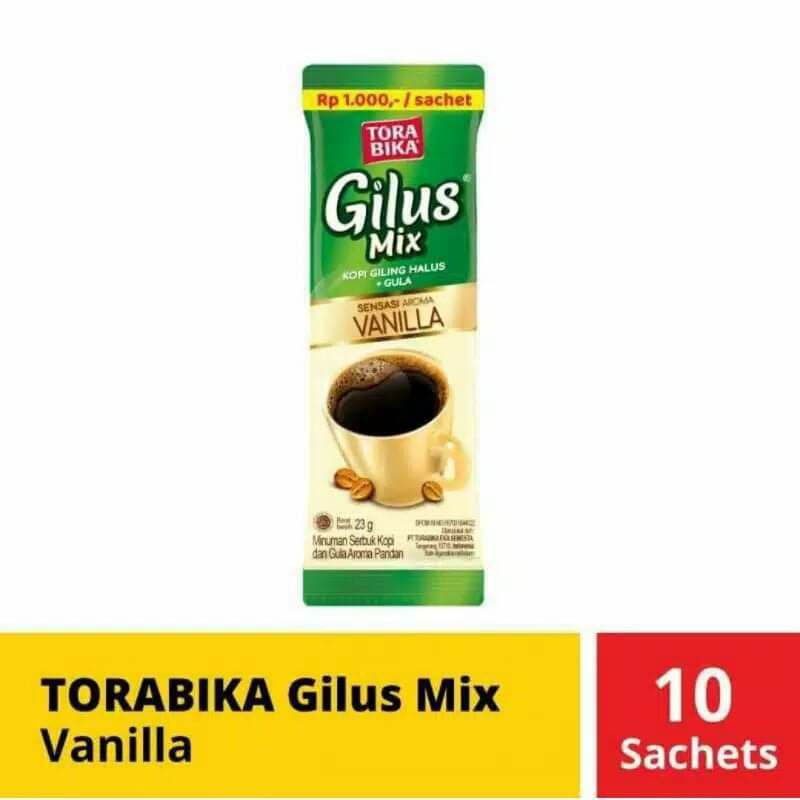 

Torabika Gilus Mix Pandan, Vanila, Gula Aren 23gr