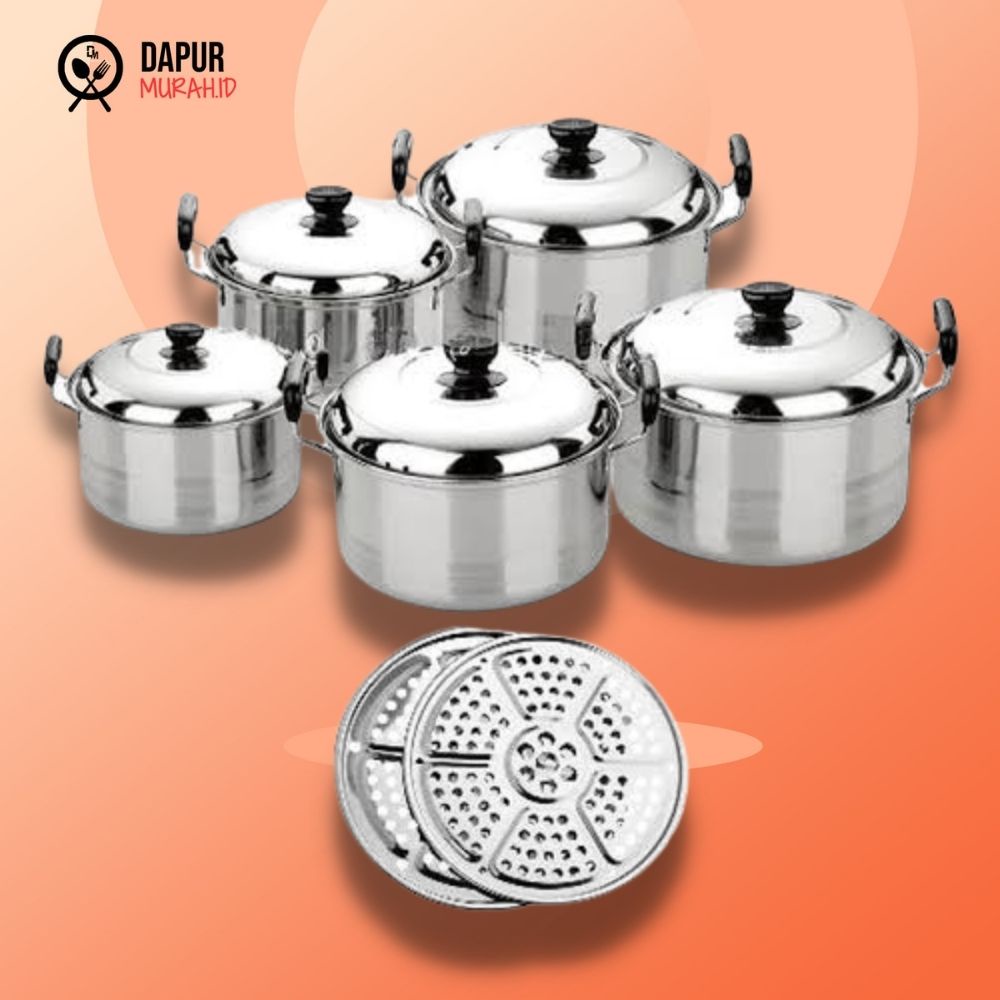 Panci Kingko America High Pot series 5 in 1 - Steamer