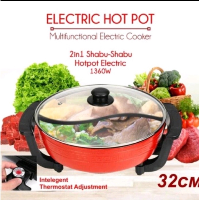

shabu hot pot 2 sekat elektrik
