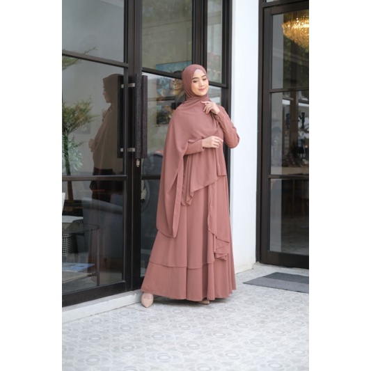 Aluna dress, dress lebaran, gamis syari