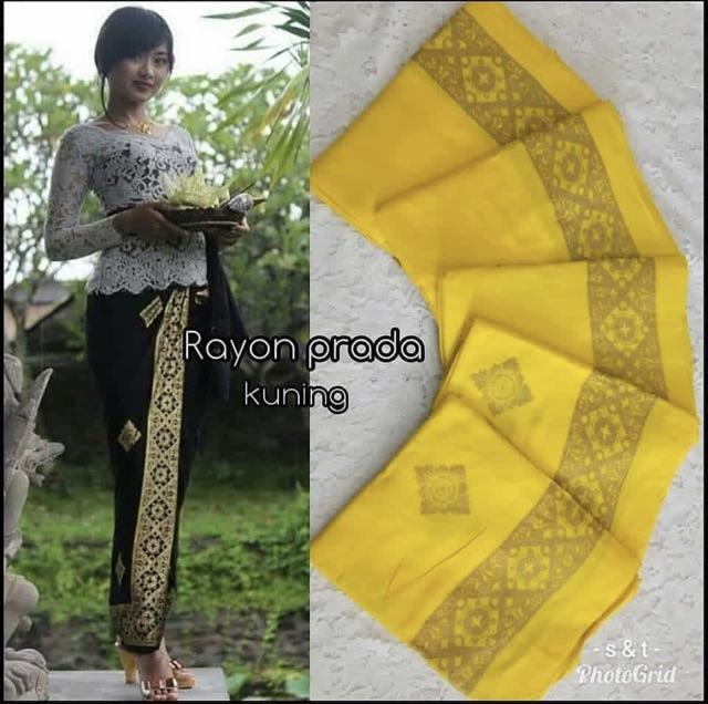 Kamen lembaran rayon prada / kamen lembaran bali / kamen rayon