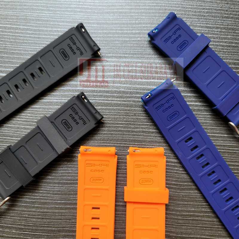 SIKAI Wide Watch Strap Vyatta Fitme Pro X Gen 1 (BUKAN Gen 2) - Tali Jam 20mm Rubber Sporty Silikon