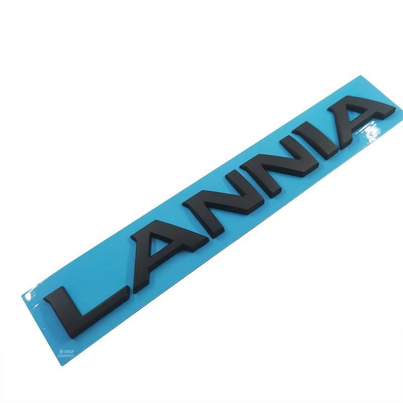 1pc Stiker Emblem Tulisan Lannia Bahan Abs Untuk Dekorasi Mobil Nissan Lannia