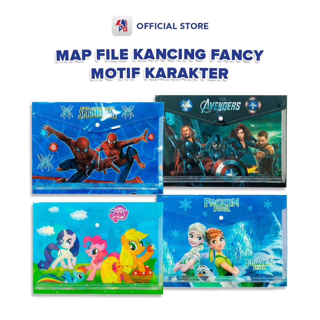 

Map Kancing Plastik Folio F4 Map Dokumen File Bergambar Karakter Fancy Tempat Alat Tulis / PB EDUKASI ANAK - PBNB