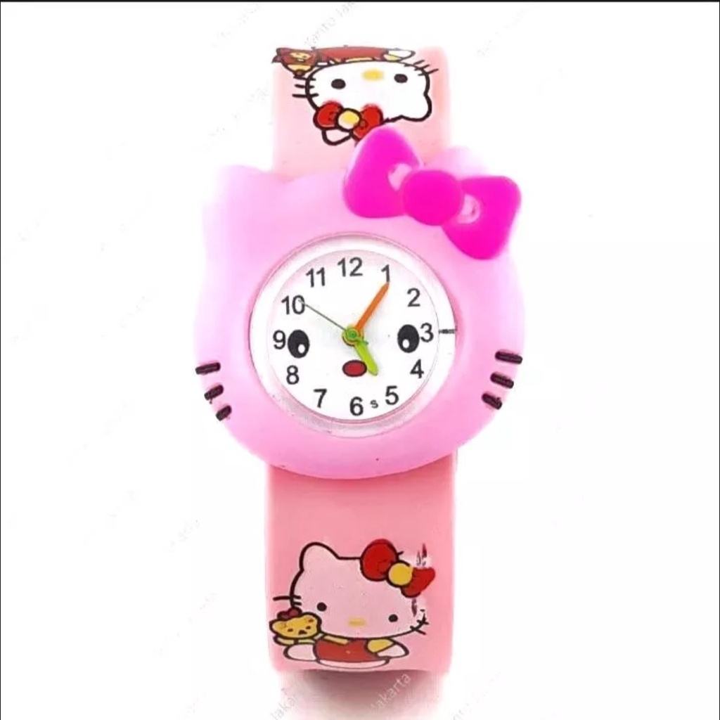 Jam Tangan Cepluk Anak Jam Tangan Fashion Tali Rubber Jam Tangan Anak Perempuan