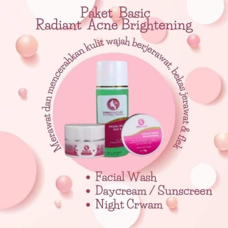paket acne jerawat flek hitam original BPOM DRW SKINCARE