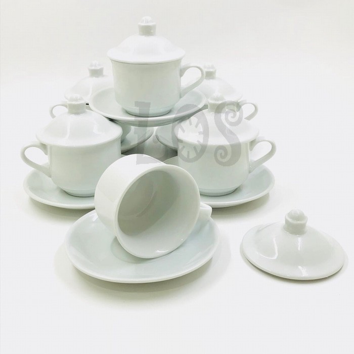 Cangkir Teh-Kopi Keramik NAKAMI POLOS TUTUP (00067.00198)