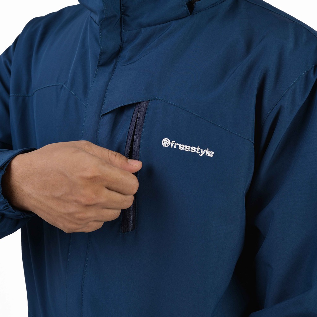 Freestyle Jaket Gunung Pria Waterproof Anti Air Taslan Jaket Outdoor Hiking Windproof-1