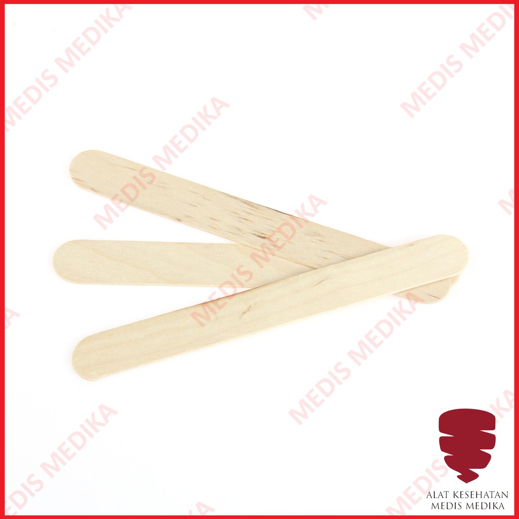 Wooden Tongue Depressor General Care Spatel Lidah Kayu Spatula GC