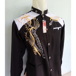 JASKO HITAM KOMBINASI BORDIR BAHAN HIGHTWIS | Shopee Indonesia