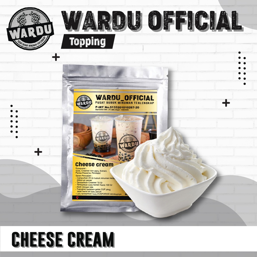 

PREMIUM Cheese Cream 1Kg / Cream Cheese / Cheese Tea Cream 1Kg / Cheese Foam / Cheese tea foam 1Kg