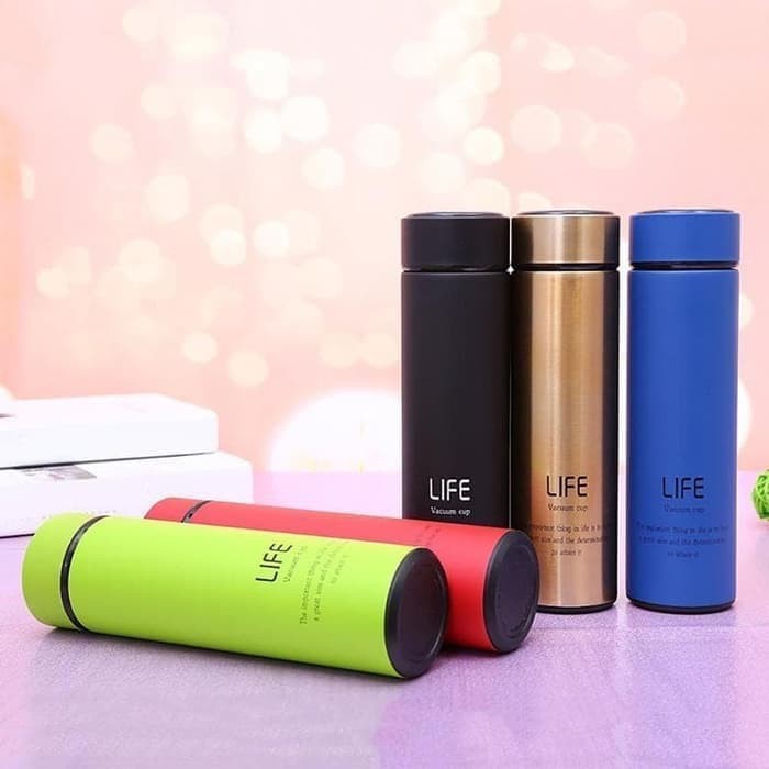 Tahan Lama Termos LIFE 500ml Vacuum Flask - Termos Air Minum w/ Saring