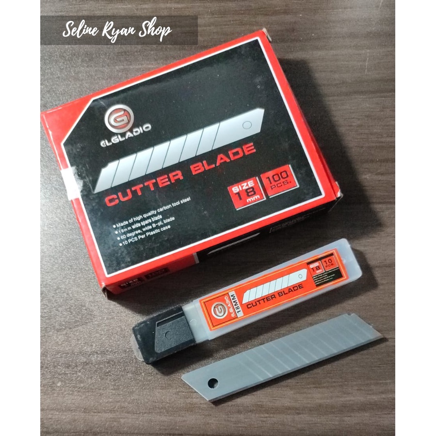 

10 PCS Refill / Isi Pisau Cutter Besar 18mm - ELGLADIO / DIDA Tools