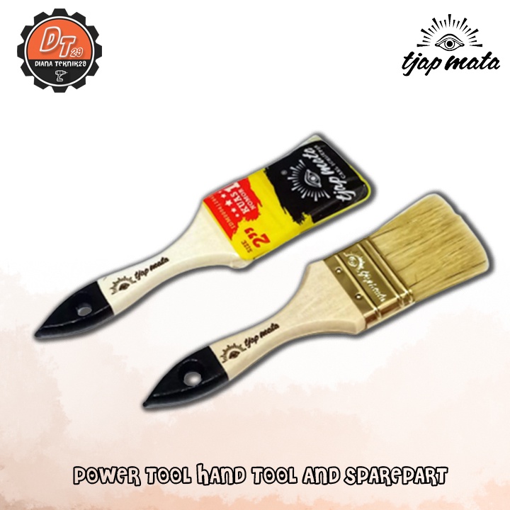 Kuas Tangan Cat 2 Inch In Cat Tembok Kayu Minyak 2" Tjap Mata 2In