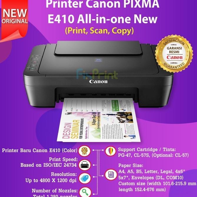 ~@~@~@~@] CANON PRINTER PIXMA E410 ALL IN ONE / PRINTER CANON E 410 MULTIFUNGSI