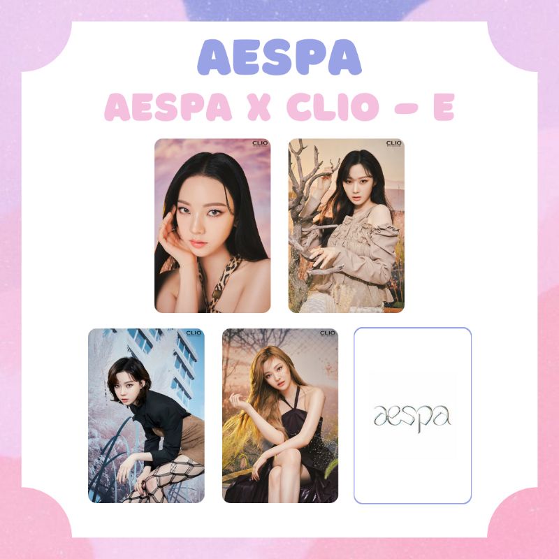 [AESPA] PHOTOCARD AESPA X CLIO ‼️ BACA DESKRIPSI ‼️