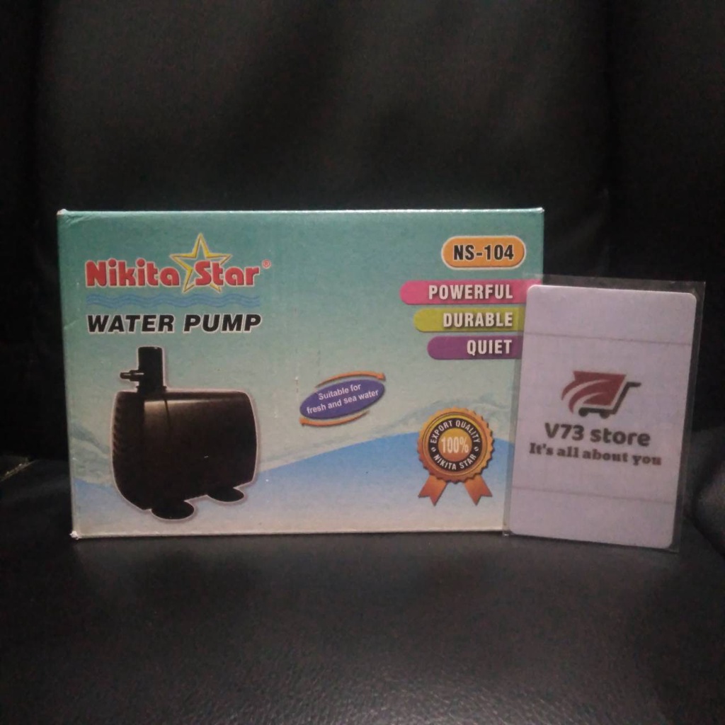 NIKITA STAR NS 104 POMPA CELUP AQUARIUM / KOLAM POMPA HIDROPONIK