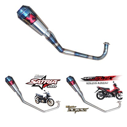 Knalpot Satria FU Dan KNALPOT JUPITER MX - AKRAPOVIC