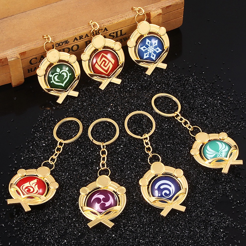 GI001 – Gantungan Kunci Keychain Game Genshin Impact Emblem