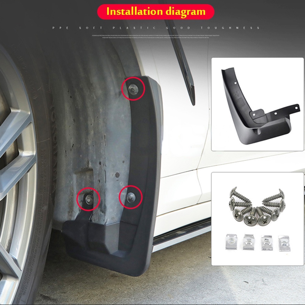 1 Set Mud Flap Pelindung Splash Fender Mobil Untuk BMW X3 G01 2018 2019 2020 2021