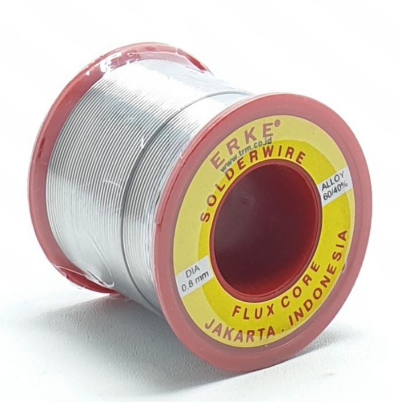 Erke Timah Solder ORI 1/5Kg 0,2Kg 200Gram 0,8mm Alloy 60/40 Murah Kualitas Bagus &quot;Export Quality&quot;