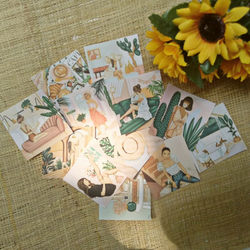 

RANDOM MINI POSTER STICKER ART PRINT GIRL ESTETIK UNTUK DEKORASI JURNALING SCRAPBOOK PLANNER AESTHETIC