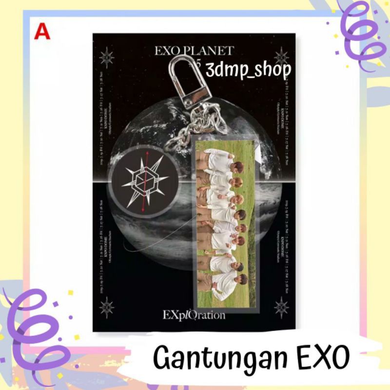 Gantungan Ganci keychain Exo Exoplanet